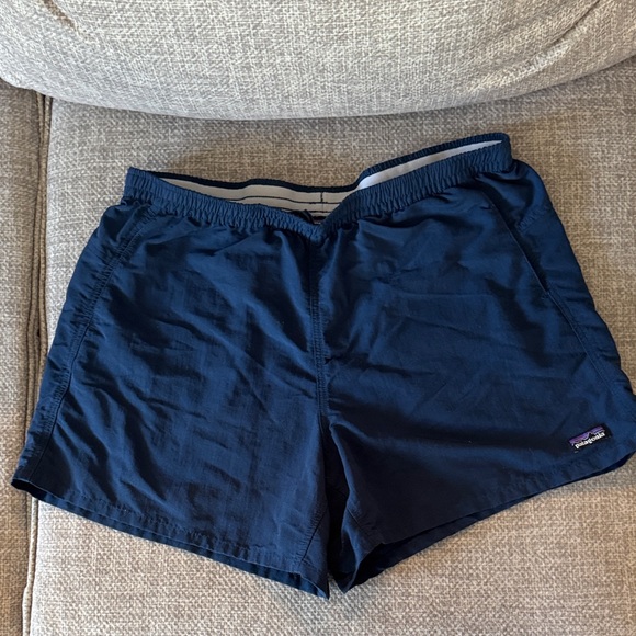Patagonia Deep Blue Athletic Shorts - Picture 1 of 5